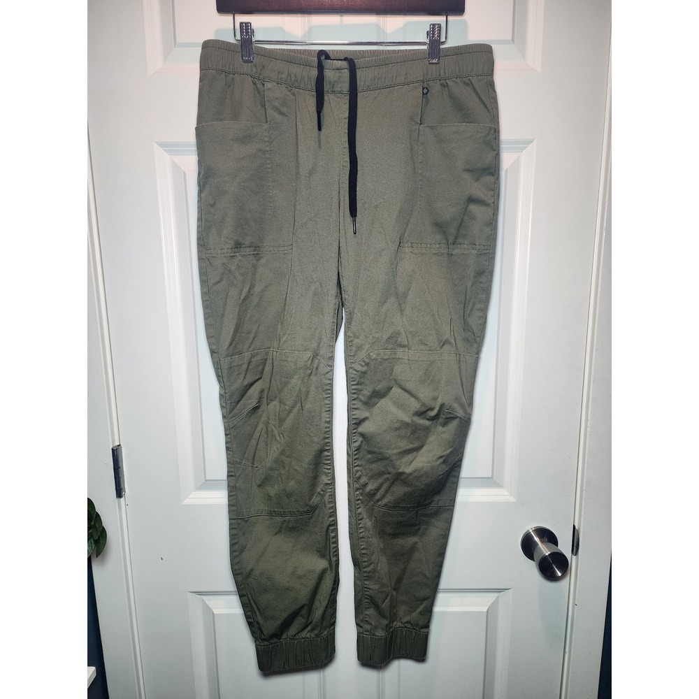 Black Diamond Notion Pants Womens Large Olive Green Climbing Hiking Joggers